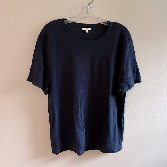 lunya Other - LUNYA 100% linen navy lounge pajama tee shirt